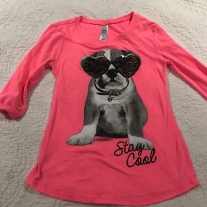 Justice Shirts & Tops - Justice pink tee Justice Shirts & Tops - Justice pink tee